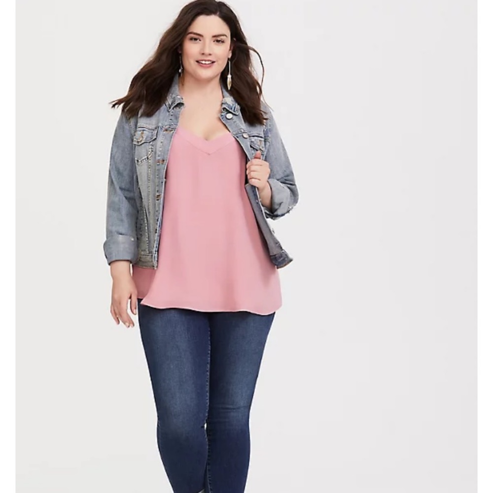 Pink Georgette Cami